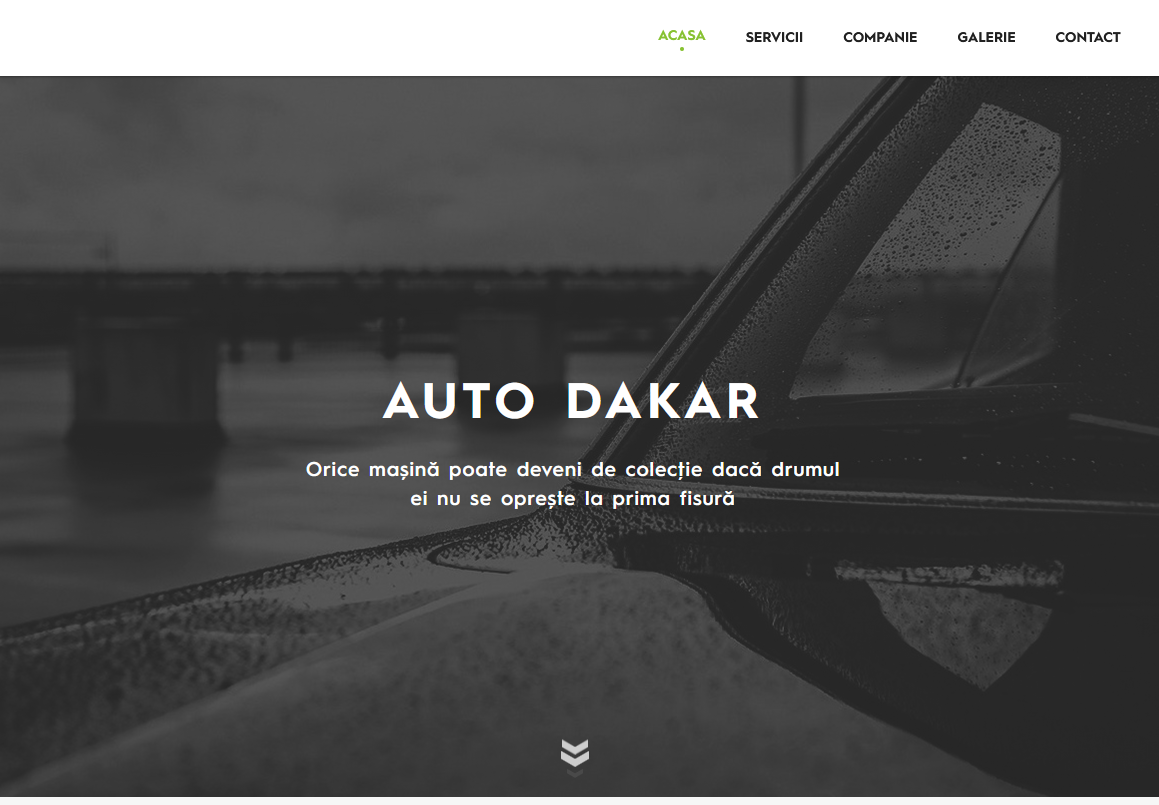 Auto Dakar SRL - Website for an automotive repair shop screenshot